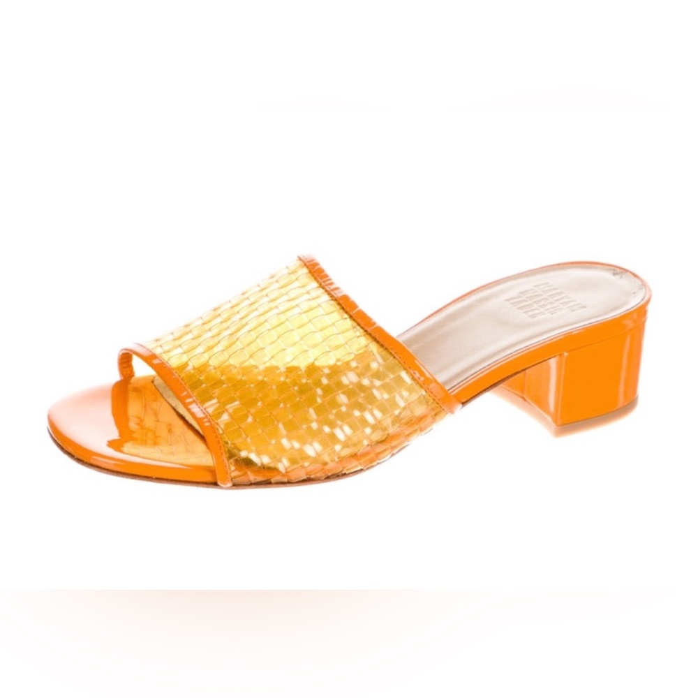 Maryam Nassir Zadeh Orange Slide Sandals size 36